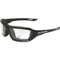 Radians Radians® XT1-11 Extremis„¢ Foam Lined Frame Safety Glasses, Clear A/F Lens, Black Frame XT1-11